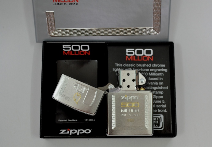 ไฟแช็ค Zippo แท้ "Zippo lighter 500 million Replica Edition"แท้นำเข้า 100%