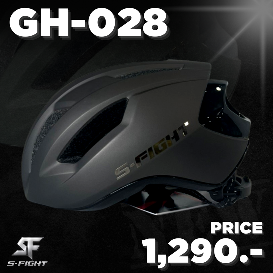 หมวกจักรยาน S-FIGHT รุ่น GH-028 HELMET น้ำหนักเบา เพียง 270 กรัม รอบศีรษ: 58-61cM ตัวล็อคเปลี่ยนใหม่ สายคาดมีแถบสะท้อนแสง สีเมทัลลิค