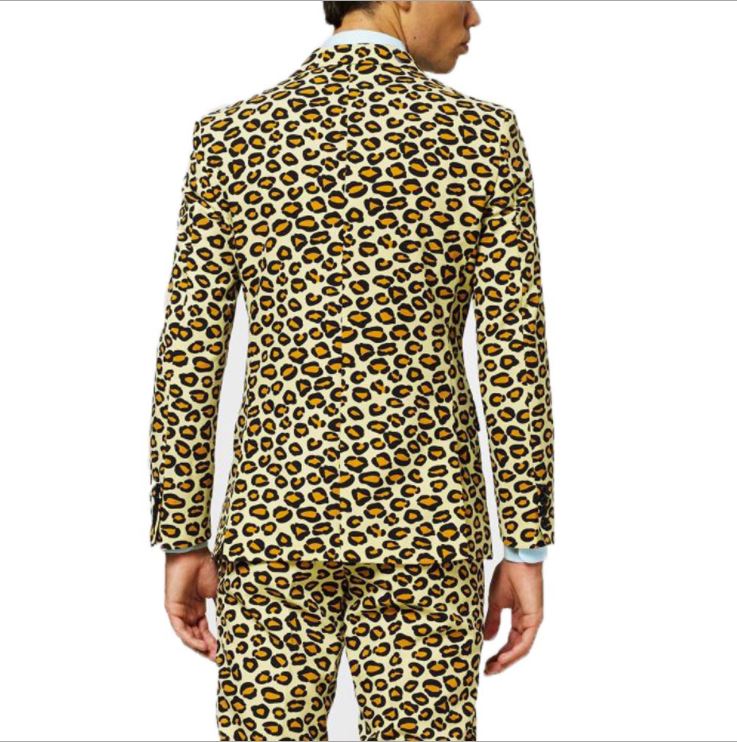 Pre-order เสื้อสูทชาย ลายเสือดาว ทรงสลิม