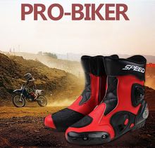 รองเท้าขี่มอเตอร์ไซค์ รองเท้าขับมอไซค์ รองเท้าขับbigbike รองเท้า PRO-BIKER SPEED A004 รุ่นหุ้มข้อกลาง