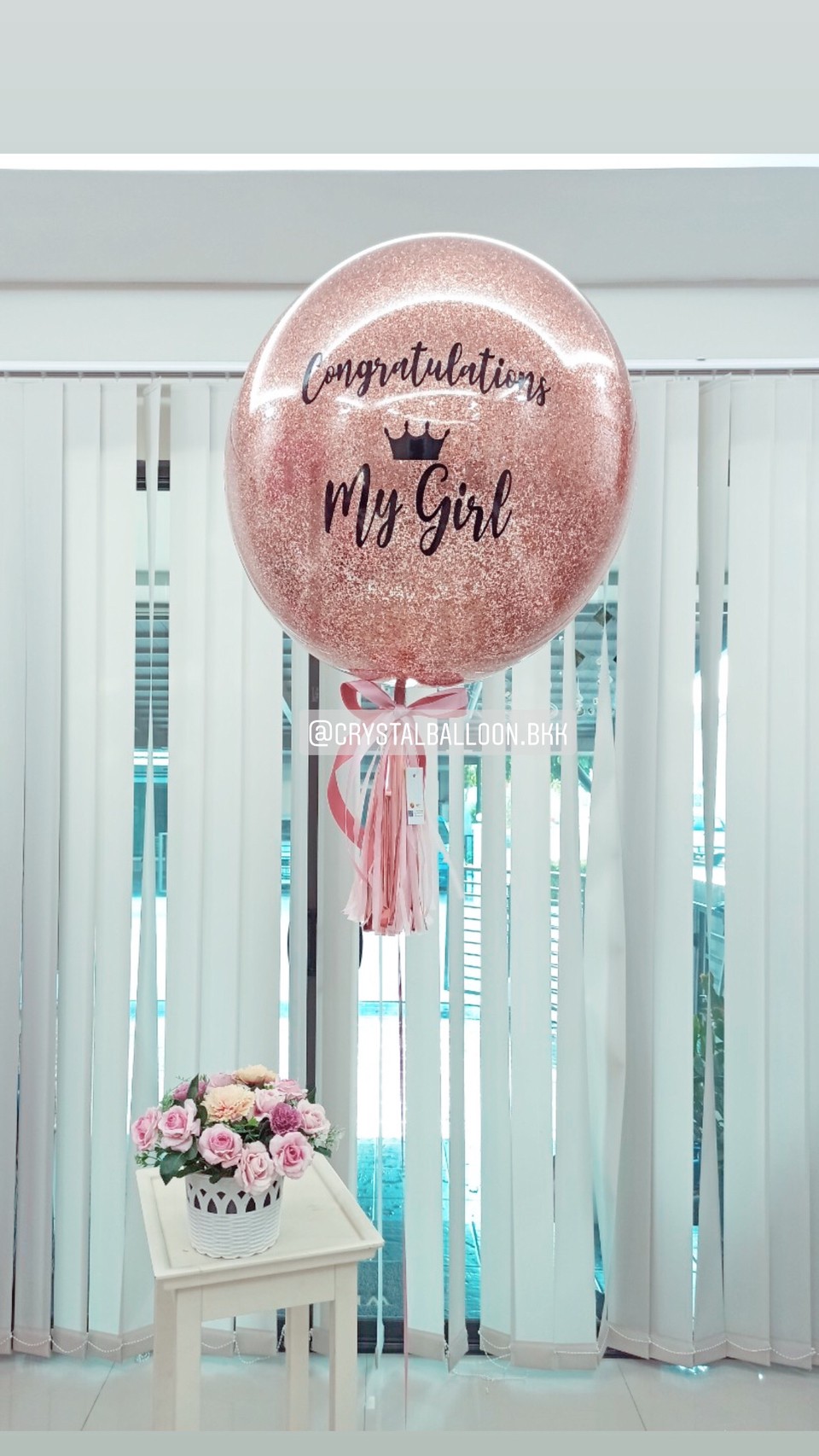 ลูกโป่ง แสดงความยินดี,รับปริญญา Bubble ขนาด 24" พร้อมตกแต่ง สามารถเปลี่ยนสีลูกโป่ง/เปลี่ยนข้อความ/เปลี่ยนขนาดได้