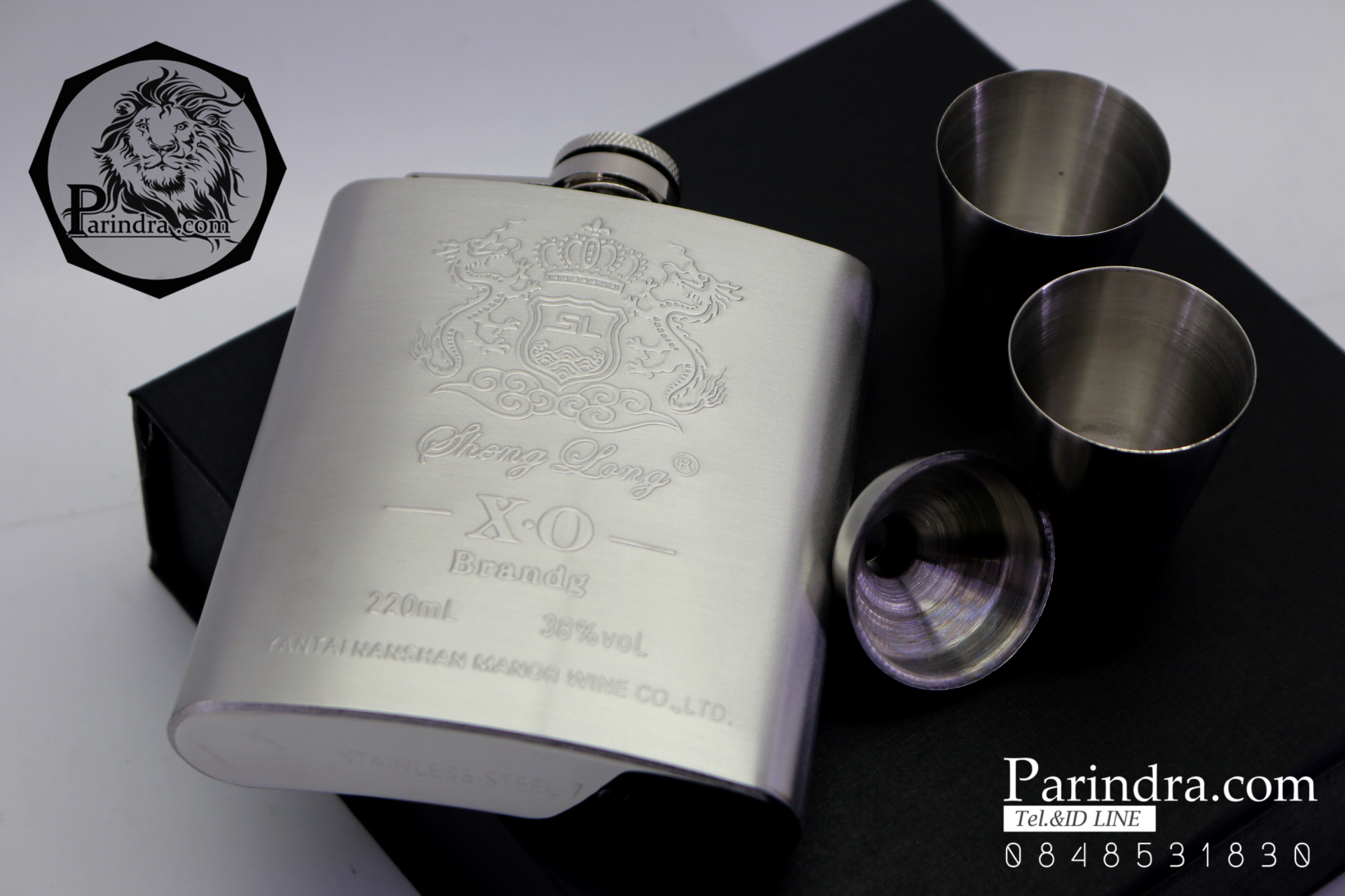 ชุดกระป่องสแตนเลส XO อย่างดี สำหรับพกพา บรรจุ 7 oz.