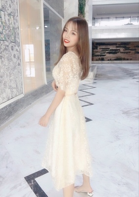 Pro-order เดรสสวย ถ่ายพรีเวดดิ้ง สวยหวาน ลูกไม้ (ซิปหลัง)