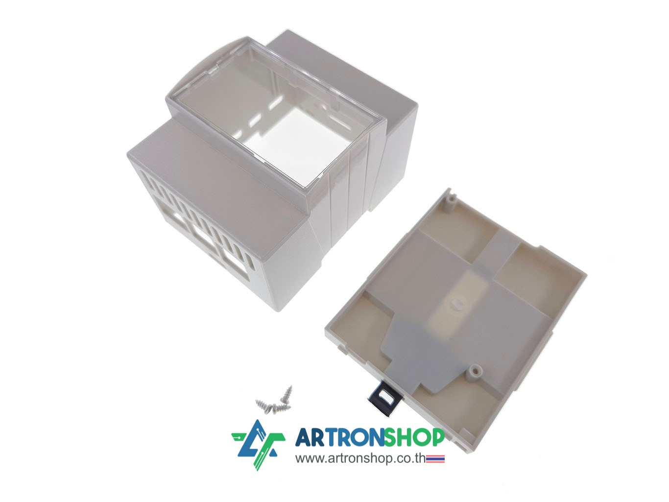 เคส Raspberry Pi 5 ติดรางปีกนก Raspberry Pi 5 case DIN rail