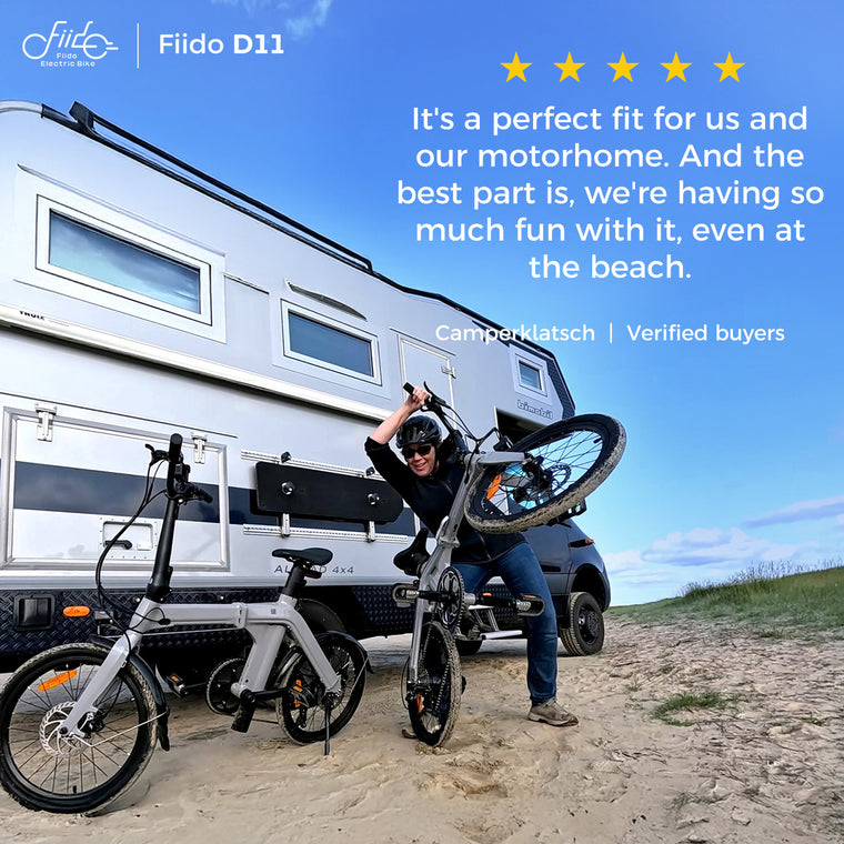 Fiido D11 Folding E-bike 2025 – 250W Electric Bike | 417.6Wh Battery | Hydraulic Disc Brakes | 7-Speed Shimano