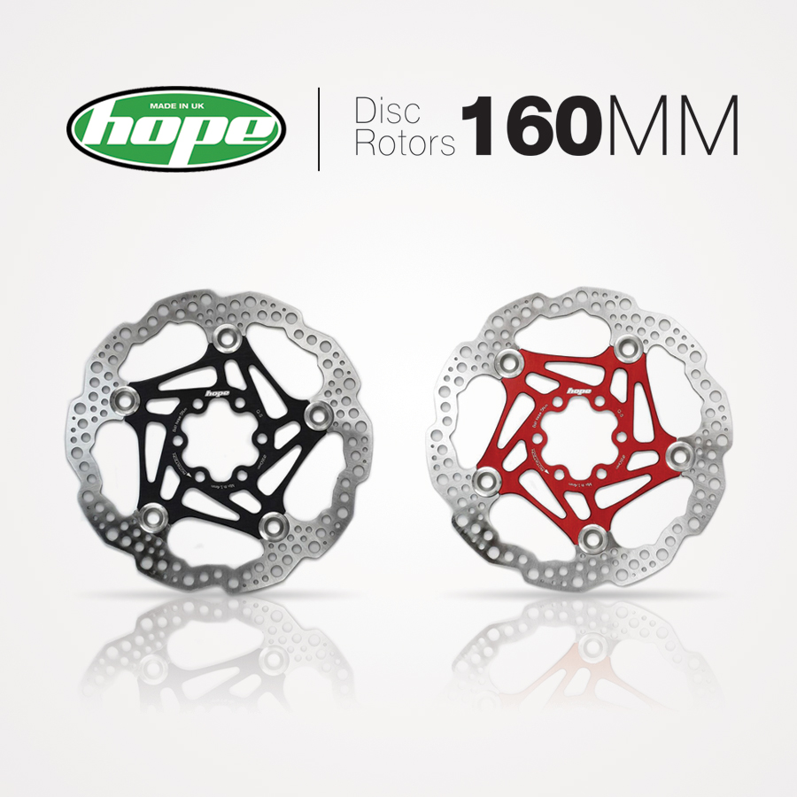 ใบดิสเบรค HOPE DISC ROTORS ,6 รู Laser cut and heat treated, 203MM