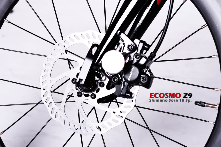 จักรยานพับ BACKER ECOSMO Z9 เฟรมอลู เกียร์ Sora 18 สปีด วงล้อ 20 นิ้ว 451