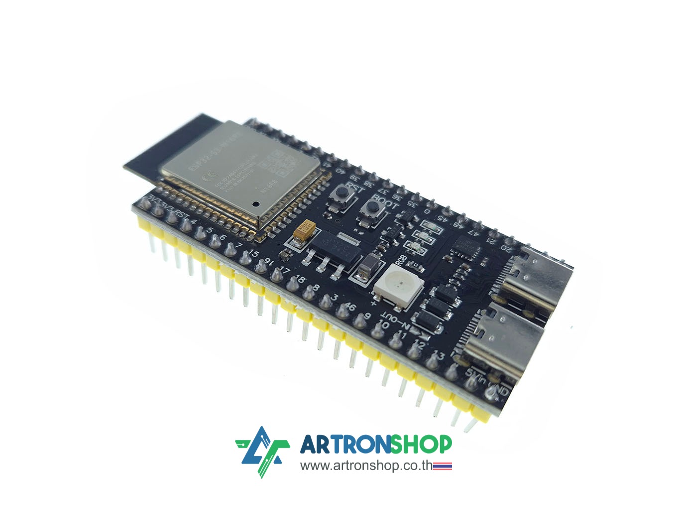 บอร์ด ESP32-S3 รอม 16MB แรม 8MB บัดกรีขาแล้ว ESP32-S3 N16R8 Development Board