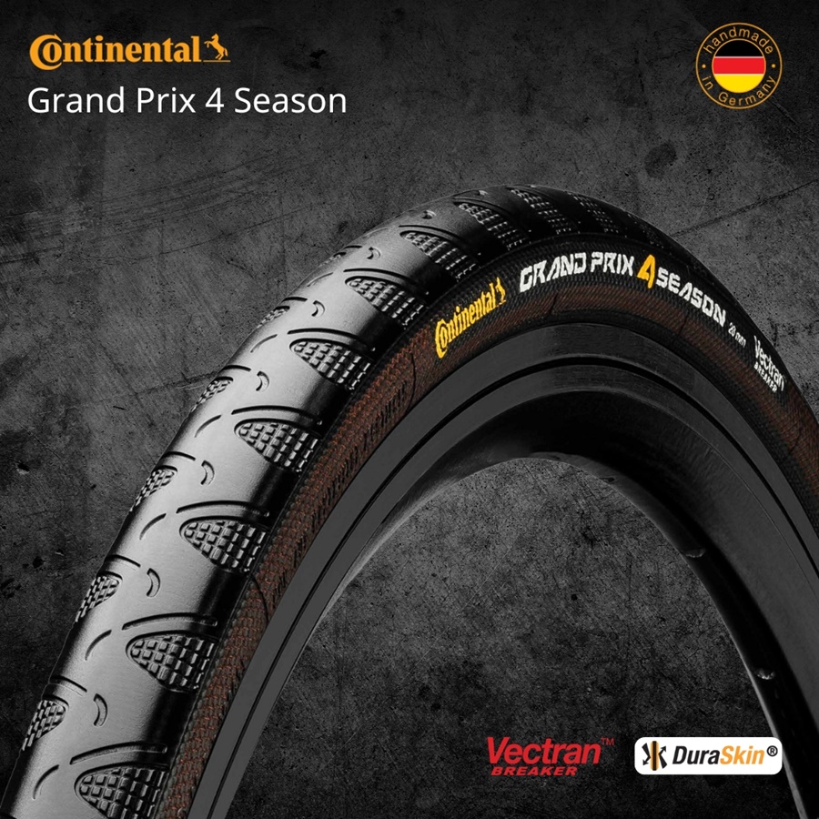 ยางนอกจักรยานขอบพับ Continental Grand Prix 4 Season ขนาด 700x25, 700x28, 700x32