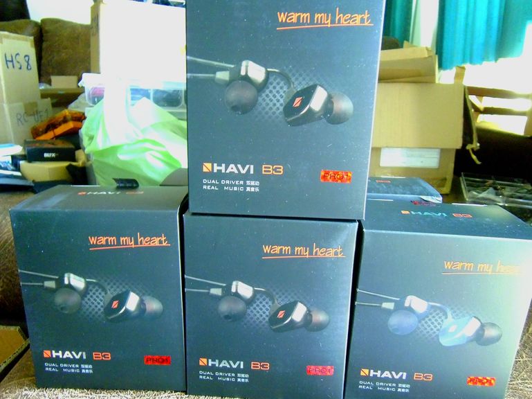 ขายหูฟัง Havi B3 Pro 1 หูฟังแบบ 2Driver บอดี้Gorilla Glass สายฉนวน OFC 30แกน รับประกัน1ปี