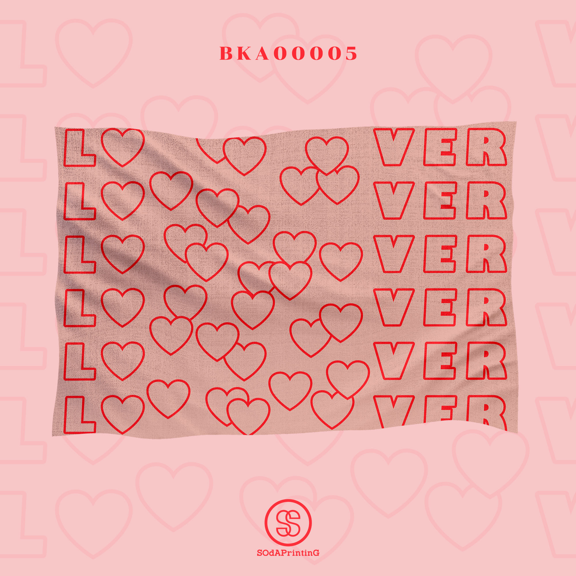 ผ้าห่มอเนกประสงค์ พิมพ์ลาย LOVE รหัส BKA00005 #SOdAblanket #SodAhome