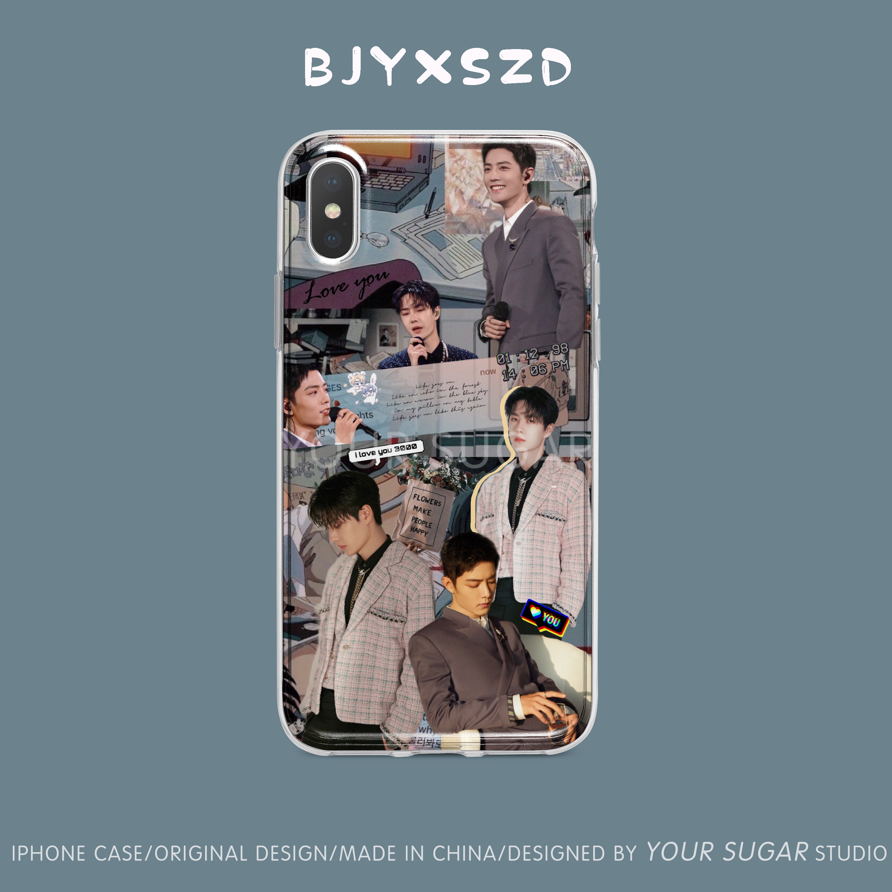 เคสใสสกรีนลาย หวังอี้ป๋อ & เซียวจ้าน (ระบุรุ่น)