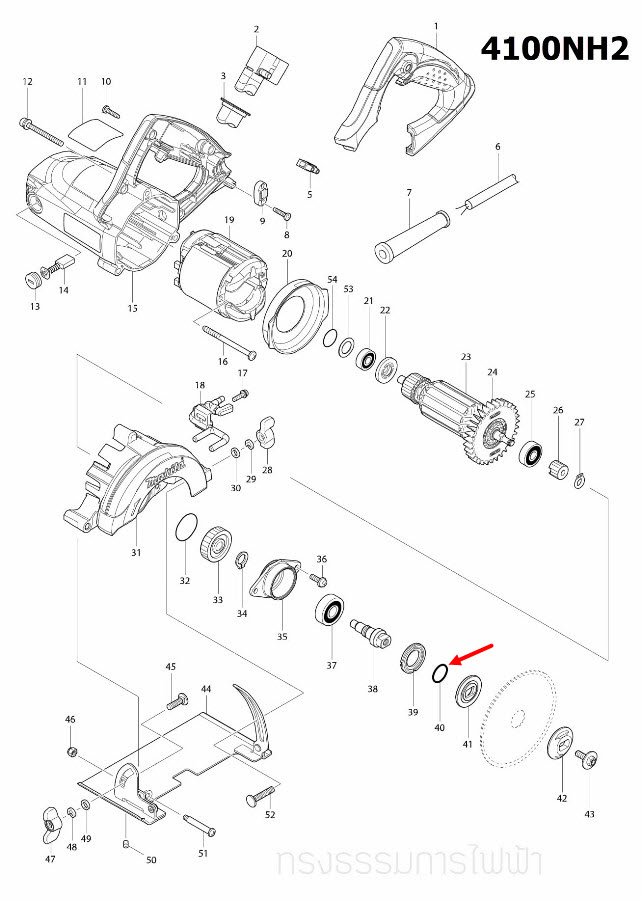 O-RING 18 เครื่องตัดคอนกรีต Makita มากีต้า 4100NH2, M4101XB, MT410, MT410, MT560, MT580 Pn.213279-6 (แท้) ##(*)