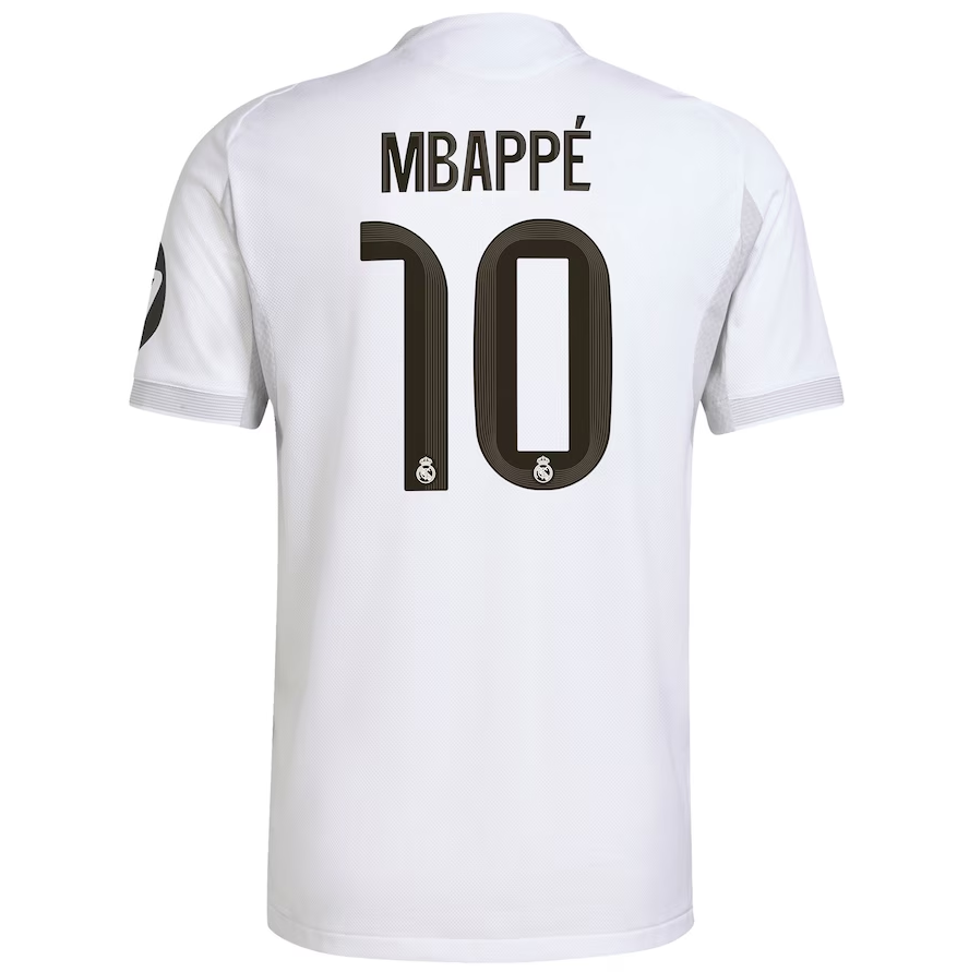 เสื้อรีลมาดริด 2025 2026 ทีมเเหย้า Mbappé 10 รุ่นนักเตะ Home Authentic ของแท้
