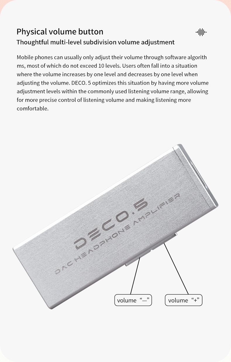 SuperTFZ Deco.5 DAC/AMP พกพาชิป CS43198 x2 ตัวเล็กกำลังขับสูง ไม่ต้องชาร์จ ไม่ต้องใช้ไดรเวอร์ ประกันศูนย์ไทย