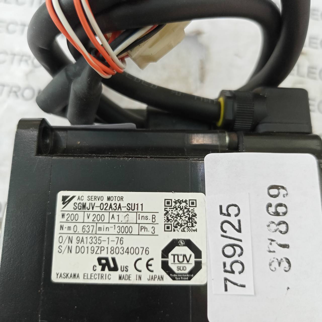 SGMJV-02A3A-SUU11 SERVO MOTOR " YASKAWA "