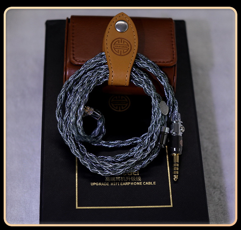 ขาย Hakugei Alfheim สายอัพเกรดหูฟัง 6N OCC Black Litz + ชุบเงิน 7N OCC Litz