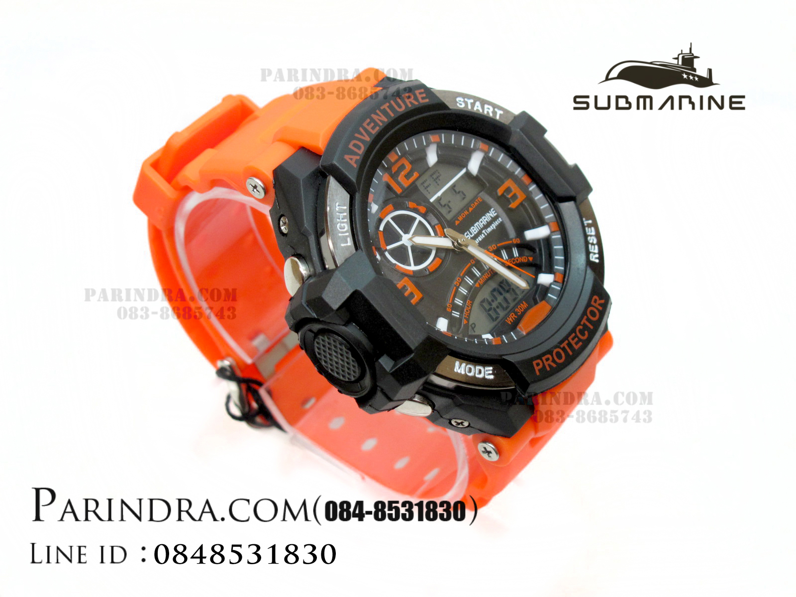 นาฬิกา US submarine Adventure Protector รุ่น TP3156M สีส้ม(พื้นเทา)