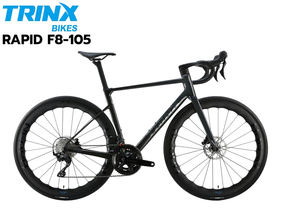จักรยานเสือหมอบ TRINX RAPID F8 DISC 2024 | เฟรมคาร์บอน 700C | SHIMANO 105 24 สปีด | ไฮดรอลิกดิสก์เบรก