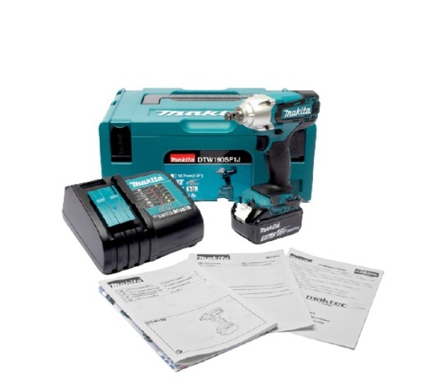 บล๊อกไร้สาย Makita มากีต้า รุ่น DTW190SF1J (แท้) ##