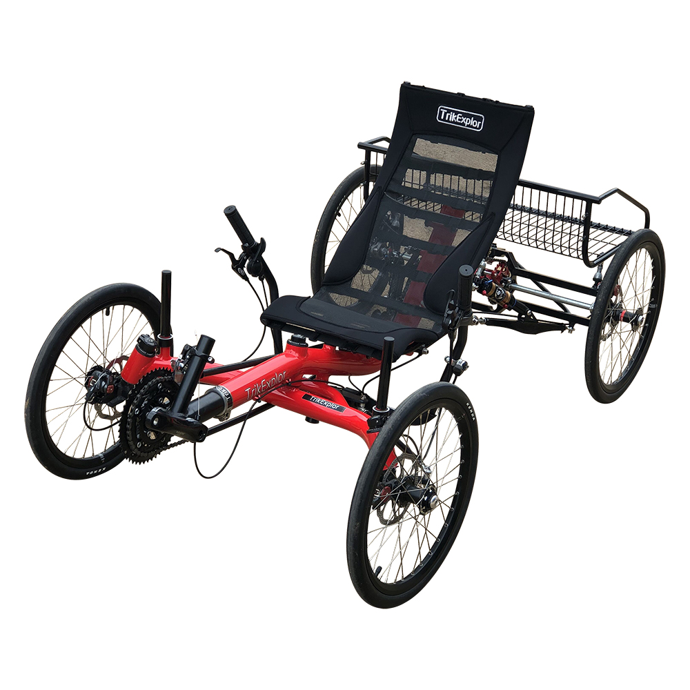 จักรยานนอนปั่น TrikExplor M420, Touring Electric Recumbent Quad Bicycle from MOTRIKE 27 สปีด