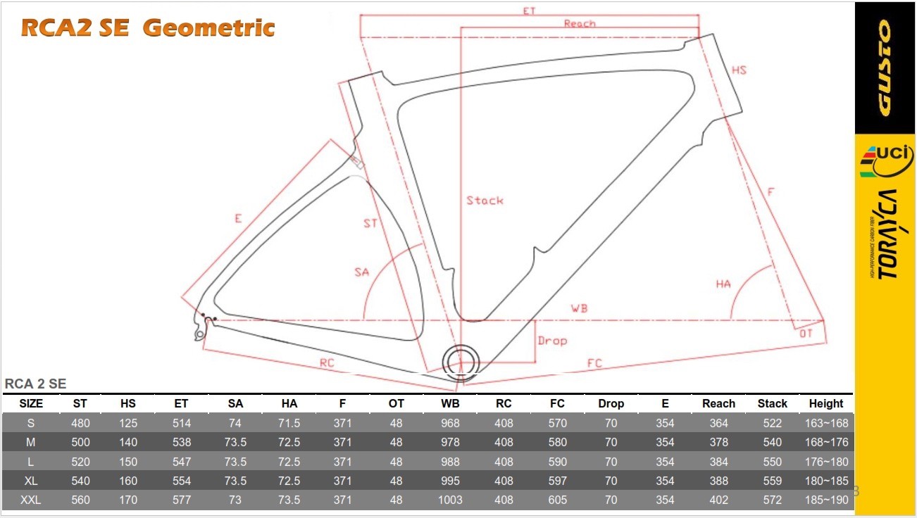 จักรยานเสือหมอบ GUSTO RCA2.1 SE เฟรมคาร์บอน ชุดขับ 22สปีด R7000 ล้อขอบสูงอัลลอยด์ 42มม., Gusto MY2020