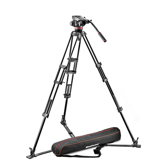 ขาตั้งกล้องVDO Manfrotto MVH5546GB ชุดขาตั้งกล้อง พร้อมหัวระบบน้ำมัน เหมาะสำหรับกล้อง HDSLR มีความแข็งแรง รองรับน้ำหนักได้ถึง 7 กก. ตัว Spreader ประกันศูนย์ 5 ปี