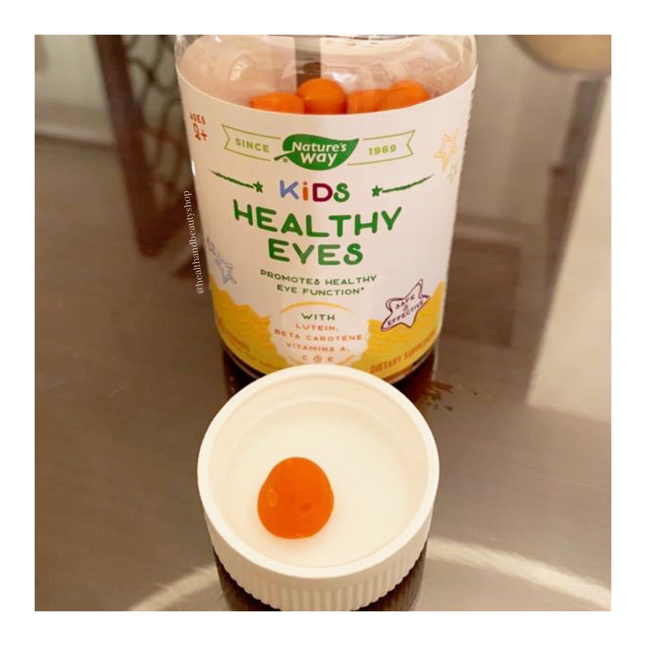 Nature's Way, Kid’s Healthy Eyes Ages 2+ Tropical Fruit Punch 60 Gummies