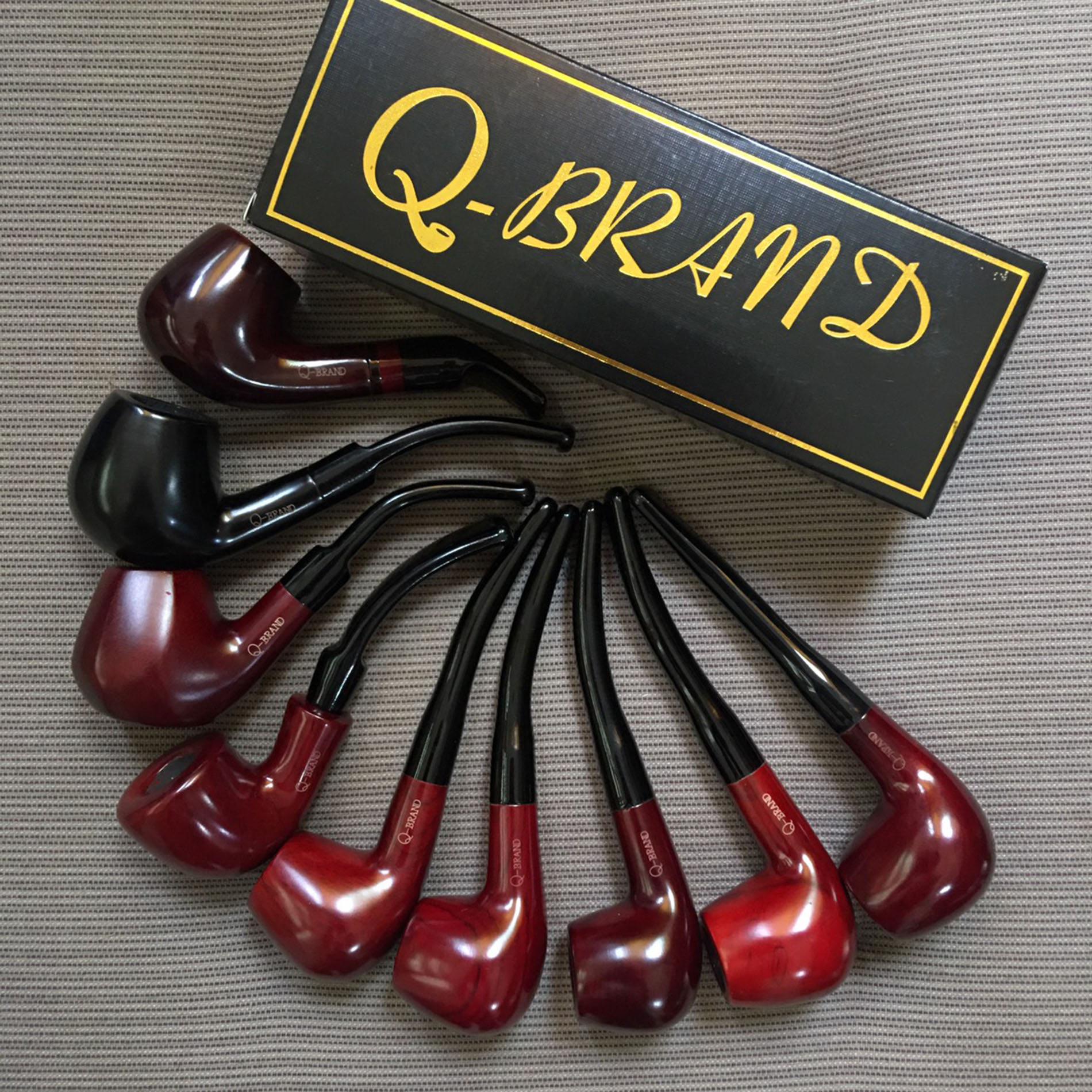 ไปป์ Q Brand Pipe ไม้แท้ ทรงสวย
