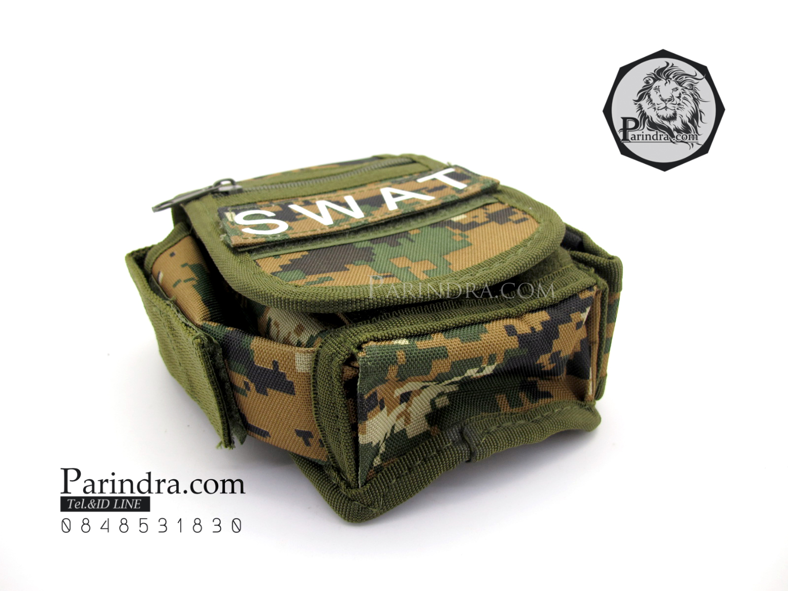 กระเป๋าคาดเอว ผ้าไนลอนลายพรางทหารแบบมินิ พกพาสะดวก ทนทาน แข็งแรง