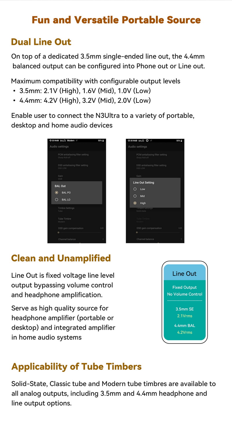 Cayin N3Ultra DAP พกพาชิป DAC AK4493S x2, Triple Timbre, JAN6418 x2 เกรดทหาร, วงจรหลอดแก้วรุ่น 3 ประกันศูนย์ไทย