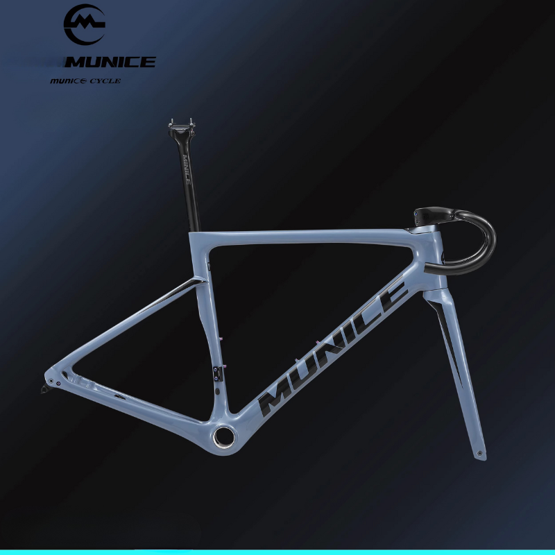 Munice R2 Ultra-Light Carbon Road Frame – Toray T800 + M46, Disc Brake Compatible, 970g, 9 Colors | 5-Year Warranty