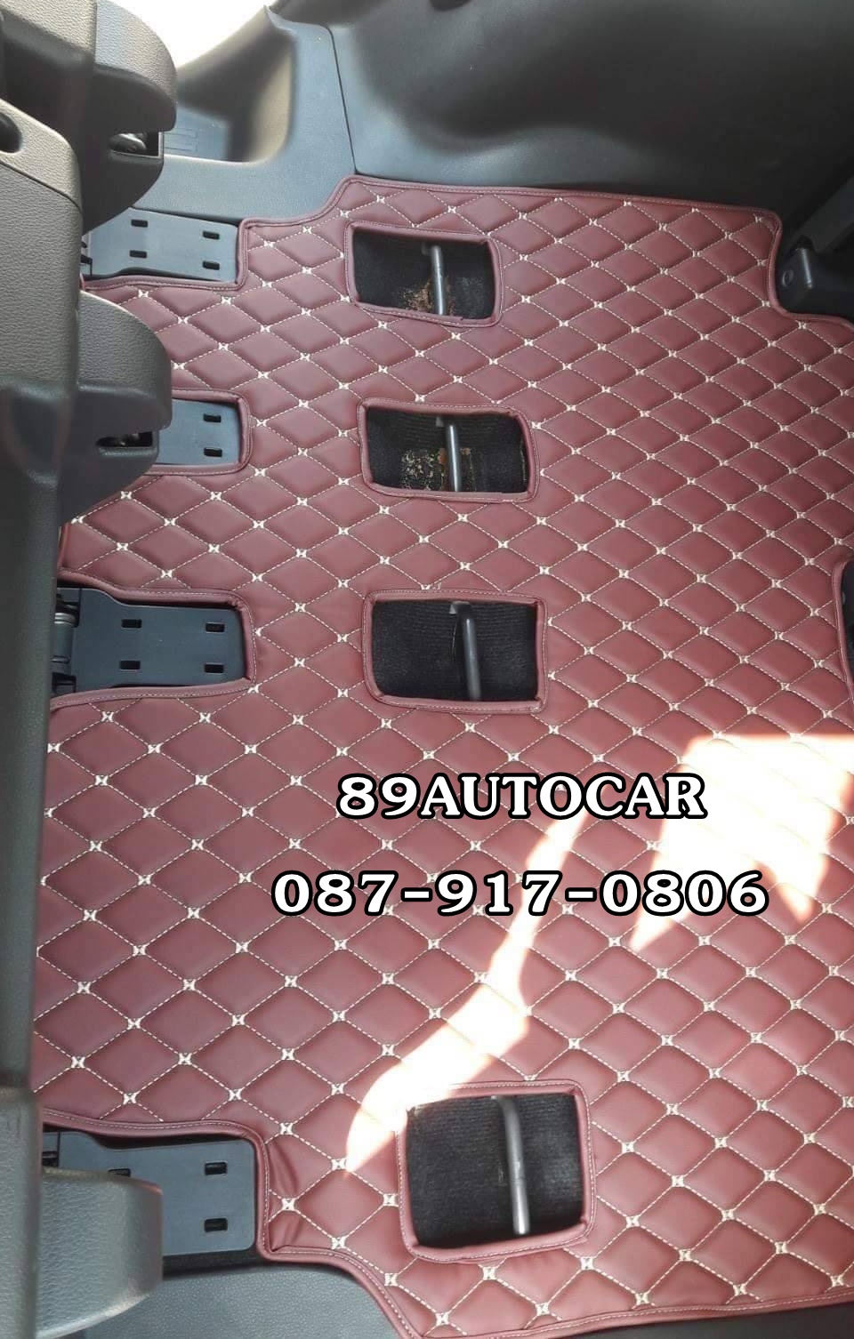 พรม6D ปูพื้นรถยนต์ Mitsubishi Pajerosport 2016-2022 เข้ารูป เต็มคัน