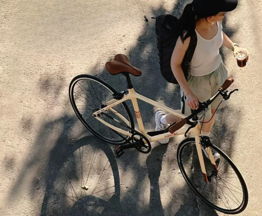 KONTAX CITYRIDE Ultra-Probe City Commuter Bike | Carbon Fiber, Belt Drive, Retro Design