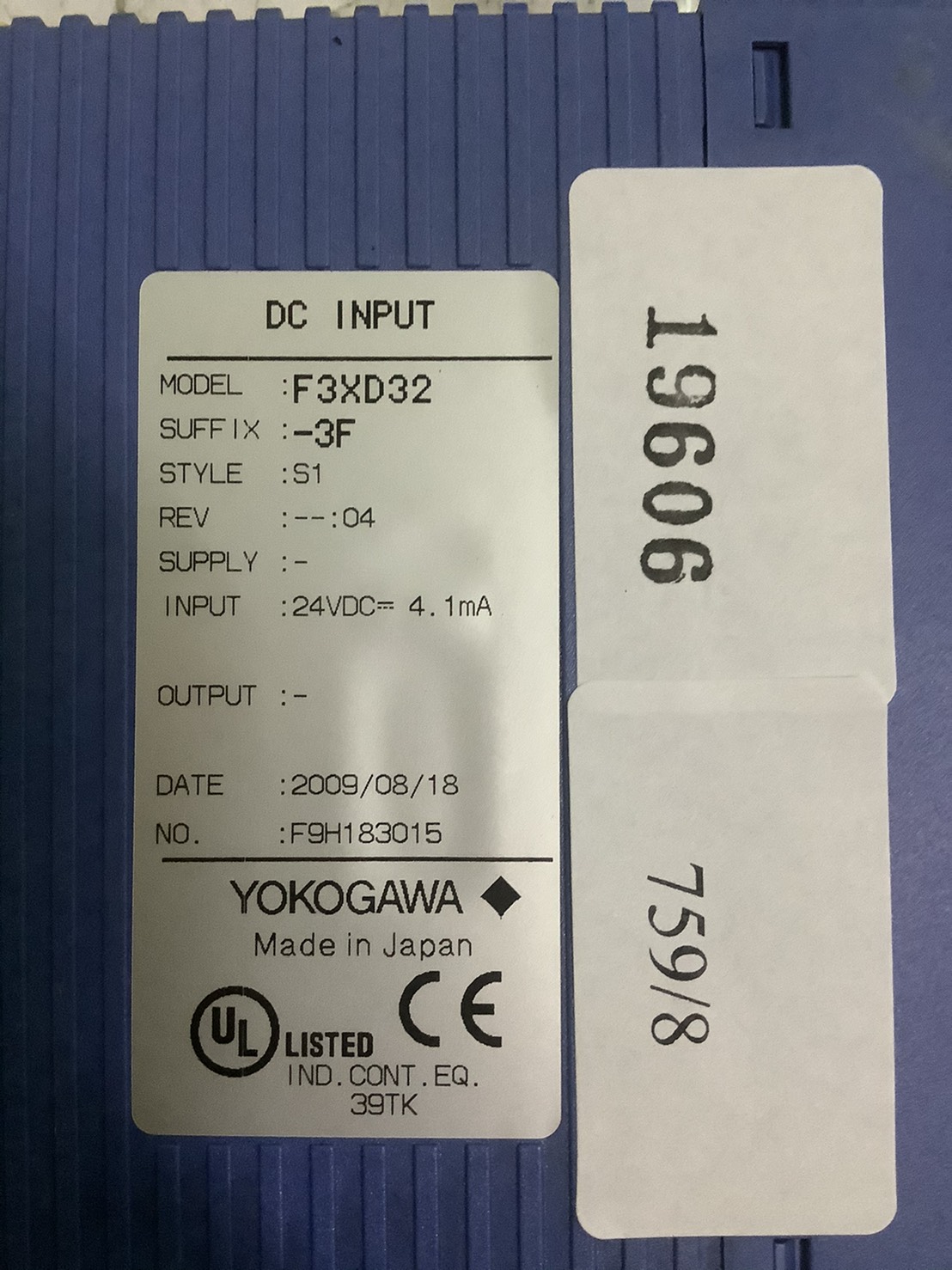 F3XD32 PLC " YOKOGAWA "