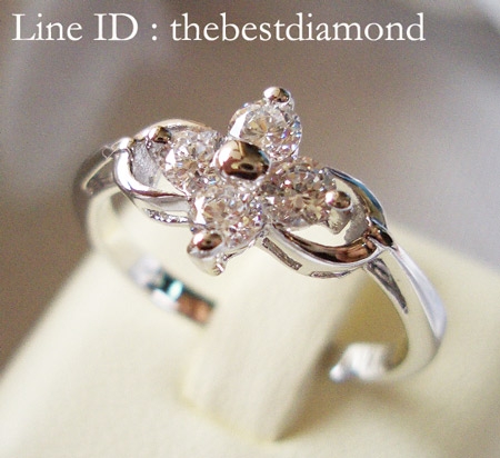 BR058RD แหวนดอกไม้ น่ารักๆๆ เรียบร้อย ดูดี ใส่ติดนิิ้วได้ทุกวัน