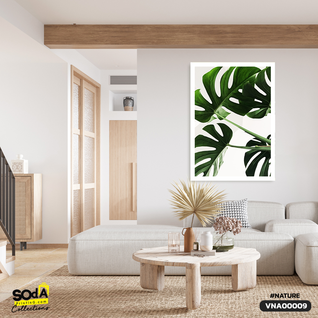 ภาพตกแต่งบ้านสำเร็จรูป Monstera Leaves มอนสเตอร่า VNA00009 #SOdAcollection #ภาพตกแต่งบ้านสไตล์ธรรมชาติ #ธรรมชาติ #NATURE