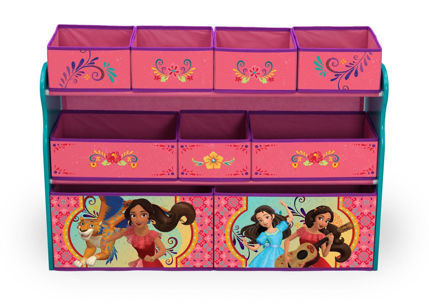 Elena of Avalor Deluxe Multi-Bin Toy Organizer ชั้นเก็บของเด็ก ลาย Elena ขนาดใหญ่