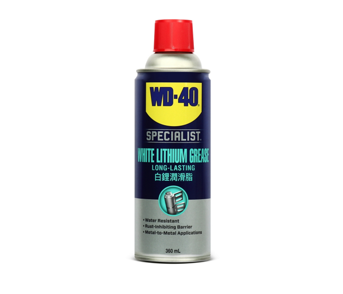 สเปรย์จาระบีขาวสำหรับหล่อลื่น WD-40 ขนาด 360ml. ใช้หล่อลื่นโลหะกับโลหะ, ลดความความฝืด Pn.W051-0240 (แท้) ##