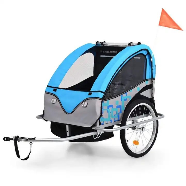 รถพ่วงจักรยาน 3 Horses Bicycle trailer for baby and cargo bicycle for advertising trailer