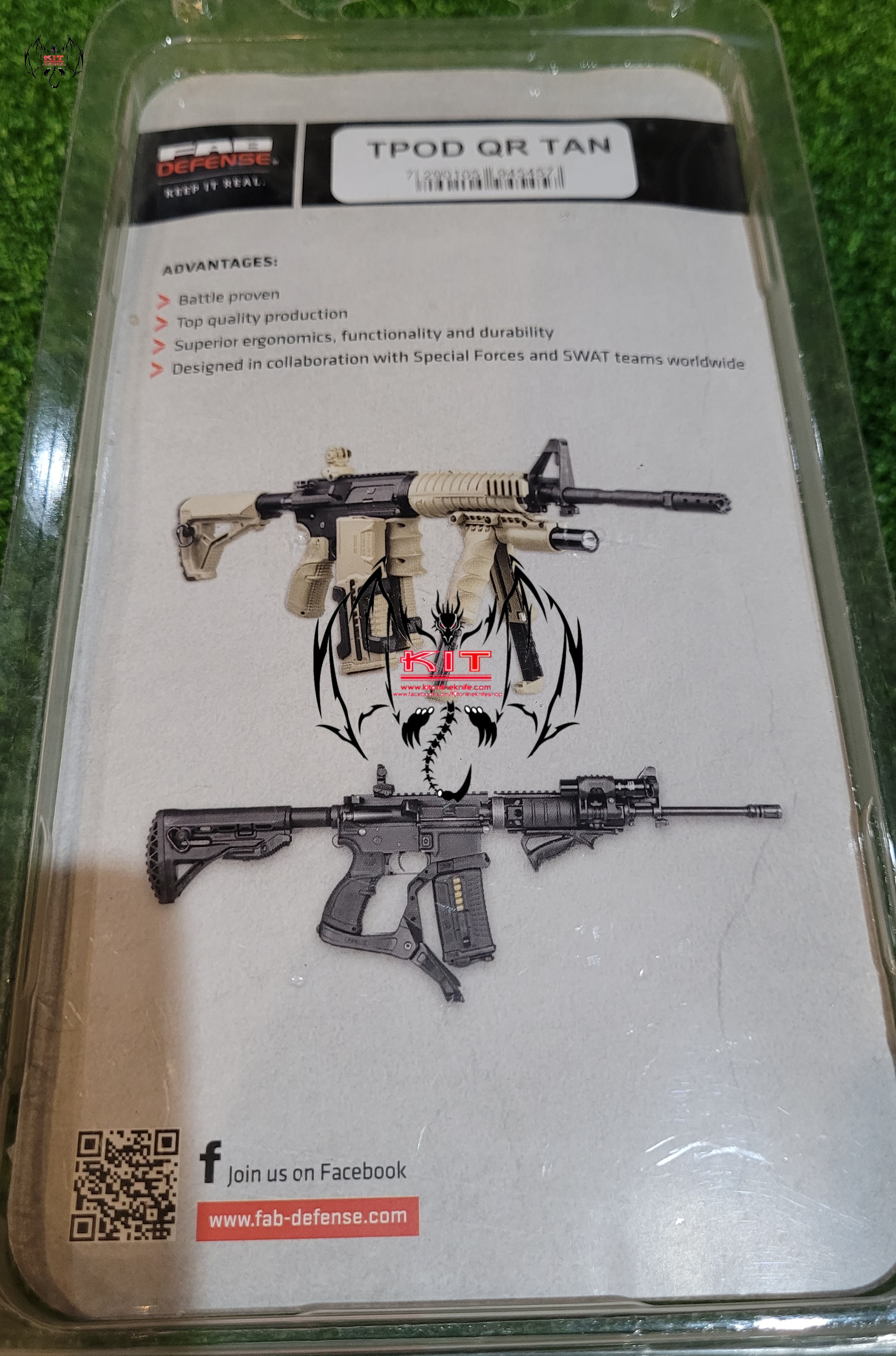 Fab Defense T-POD QR Quick Release Bipod And Foregrip