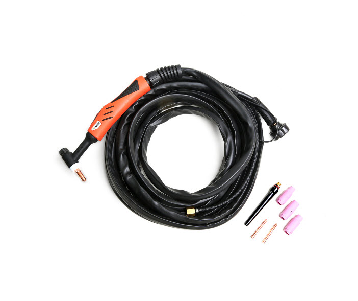 ชุดสายเชื่อมทิก 8M ด้ามสีส้ม เครื่องตัดพลาสม่า JASIC WP26 Pn.10063576 ##(*)
