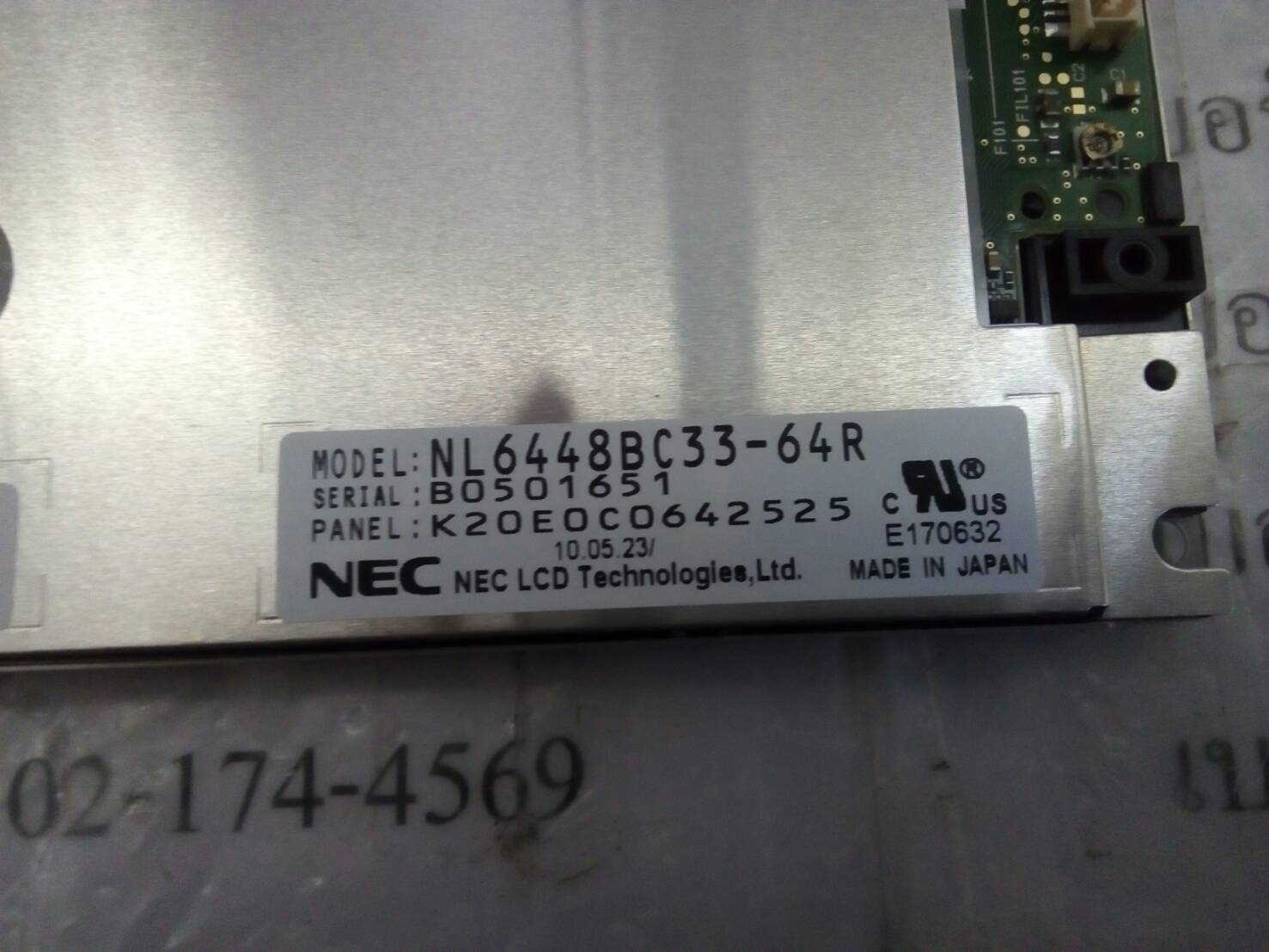 NL6448BC33-64R LCD PANEL “ NEC ”