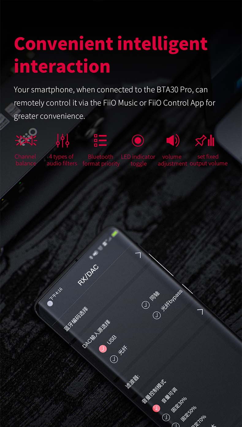 FiiO BTA30 PRO ตัวรับและส่งสัญญาณไร้สายรองรับ Bluetooth5.0 ประกันศูนย์ไทย