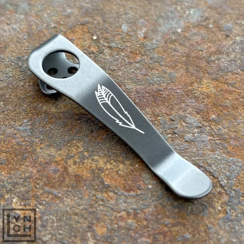 SPYDERCO PARA 2 CLIP - RIGHT HANDED - DARK ABYSS "FEATHER"