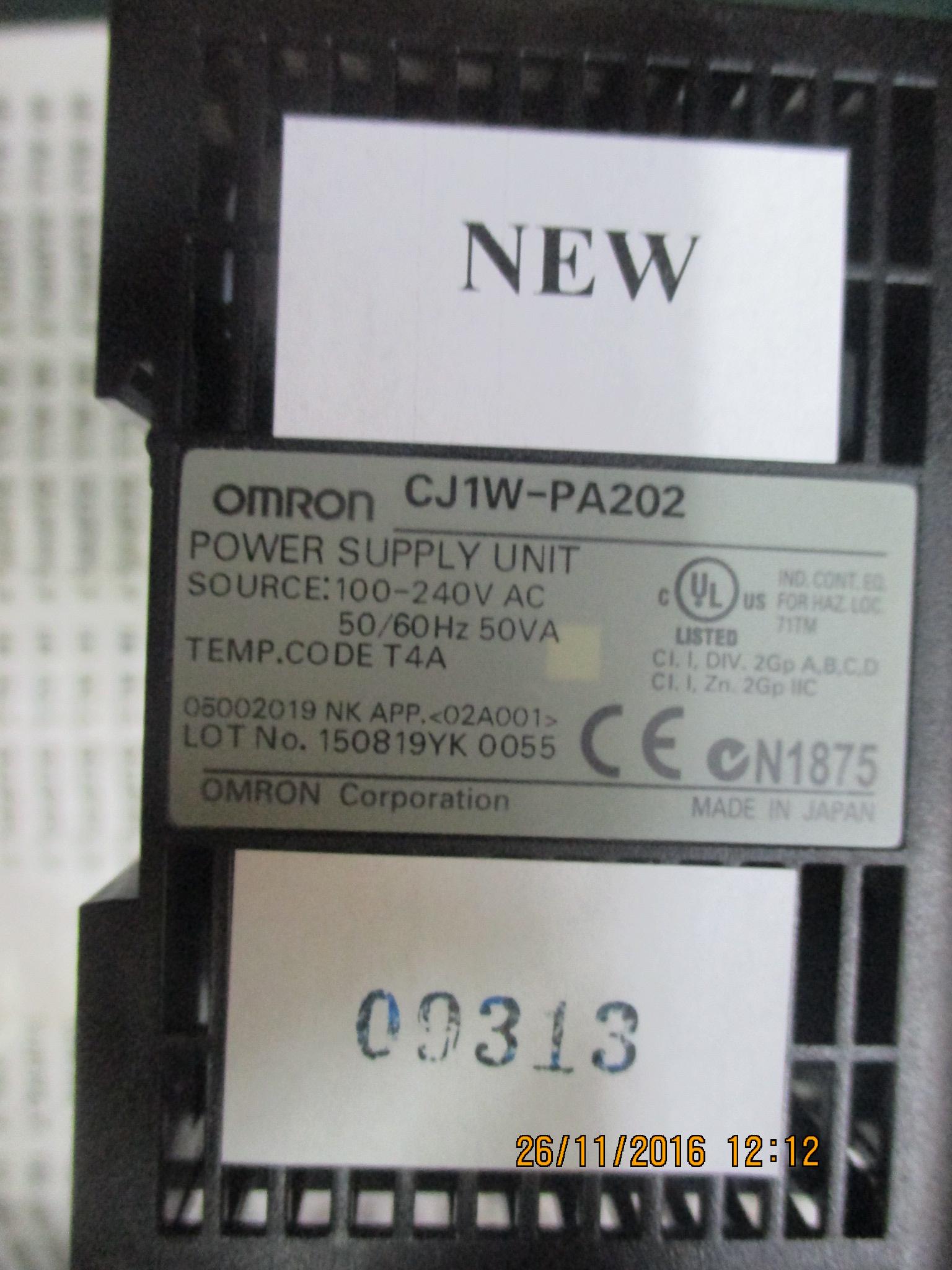 PLC “ OMRON ” รุ่น CJ1W-PA202