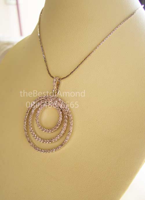 +++ BP601RD+++จี้เพชร 3 circles+++จี้เพชรcz สุดหรู Intrend แบบออกมาจากร้านจิวฯ เลยค่ะ เก๋ไก๋ ทันสมัย โฉบเฉี่ยวมากๆๆ ไม่ควรพลาดนะคะ