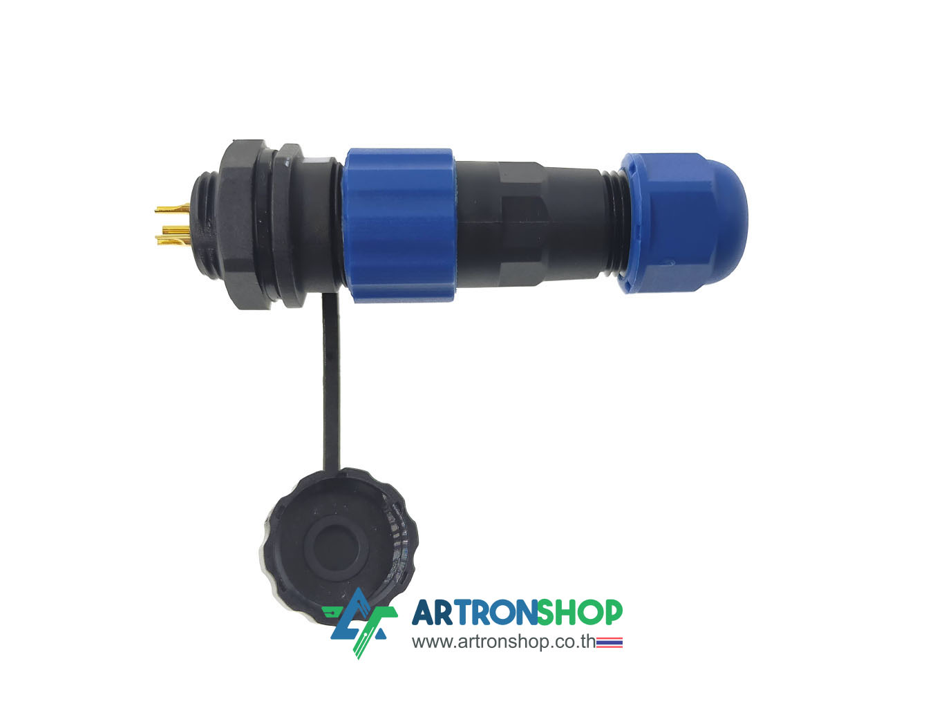SP13 6-Pin IP68 cable connector คอนเนคเตอร์กันน้ำ 6 พิน