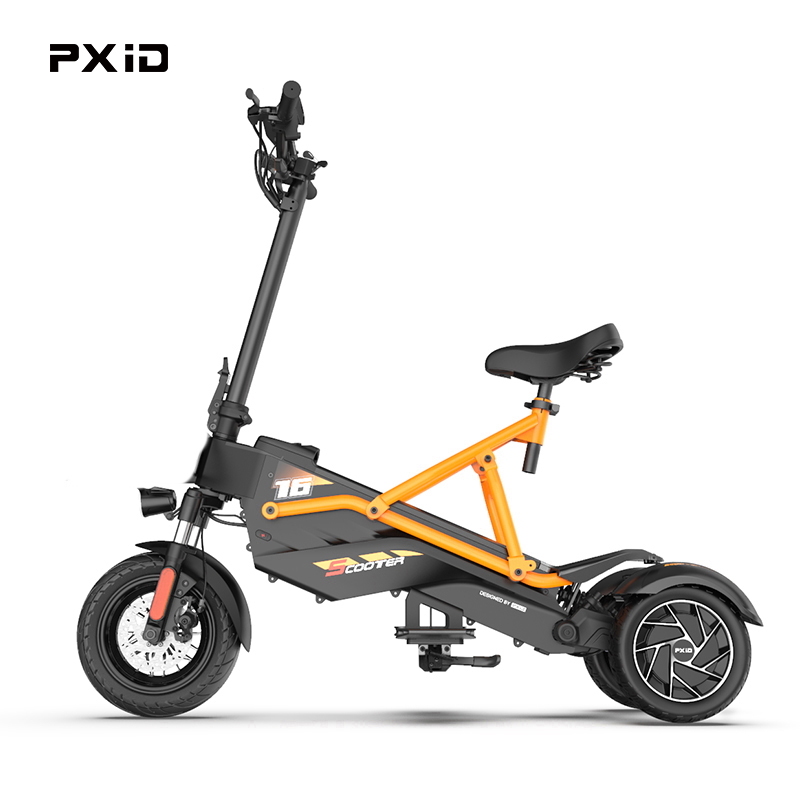 สกูตเตอร์ไฟฟ้า PXID Bestride Pro Electric Scooter New Design 3 Wheel 1000W, batt 48v 23.4Ah มาตรฐานยุโรป (F2)