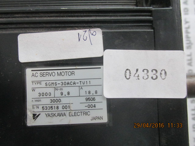 SGMS-30ACA-TV11 SERVO MOTOR " YASKAWA "